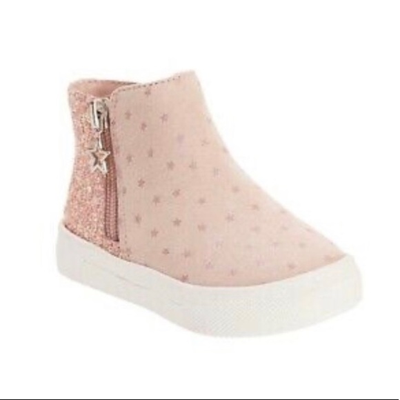 wonder nation Other - GIRLS BLUSH PINK SPARKLE HIGH TOP SNEAKER SIZE 10